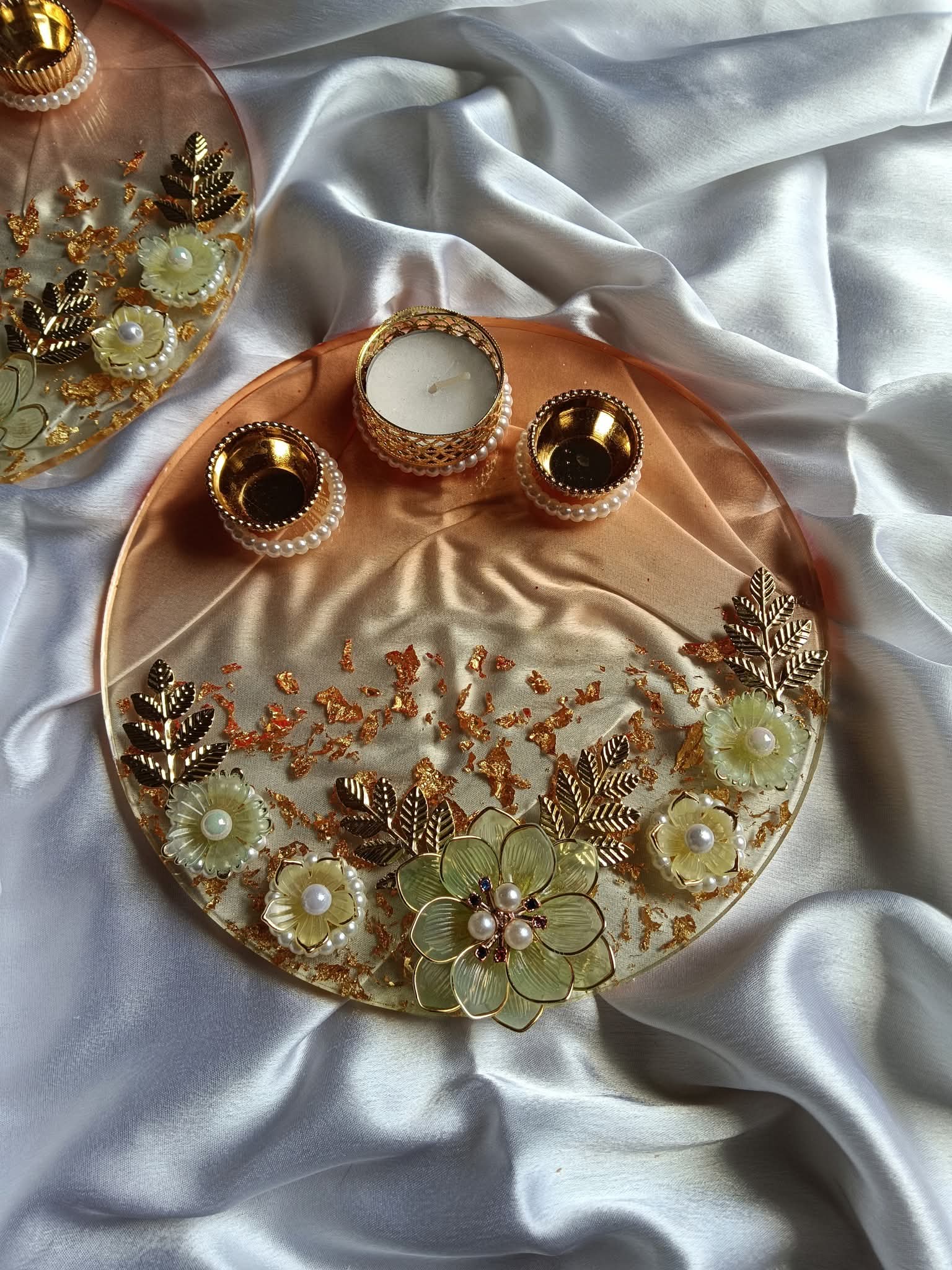 Resin Pooja - Tilak Platter - Pooja Platter/ Thali