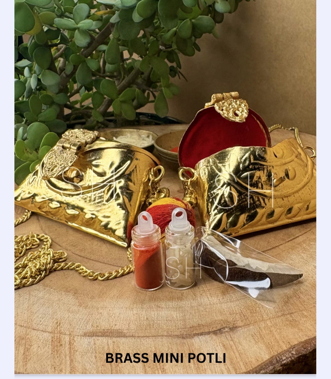 Brass Mini Potli - Pooja Platter/ Thali